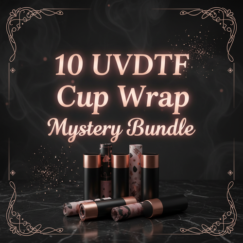 10 UVDTF Cup Wrap Mystery Bundle