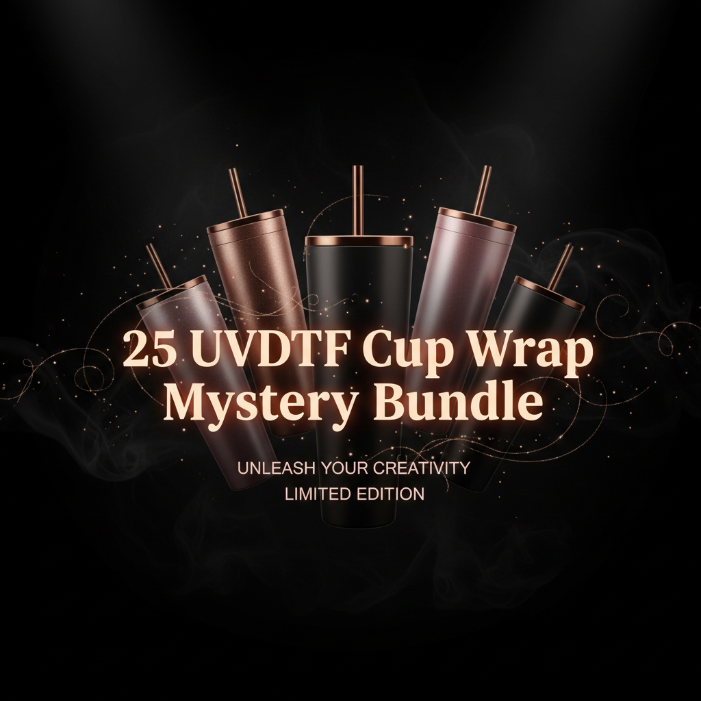 25 UVDTF Cup Wrap Mystery Bundle