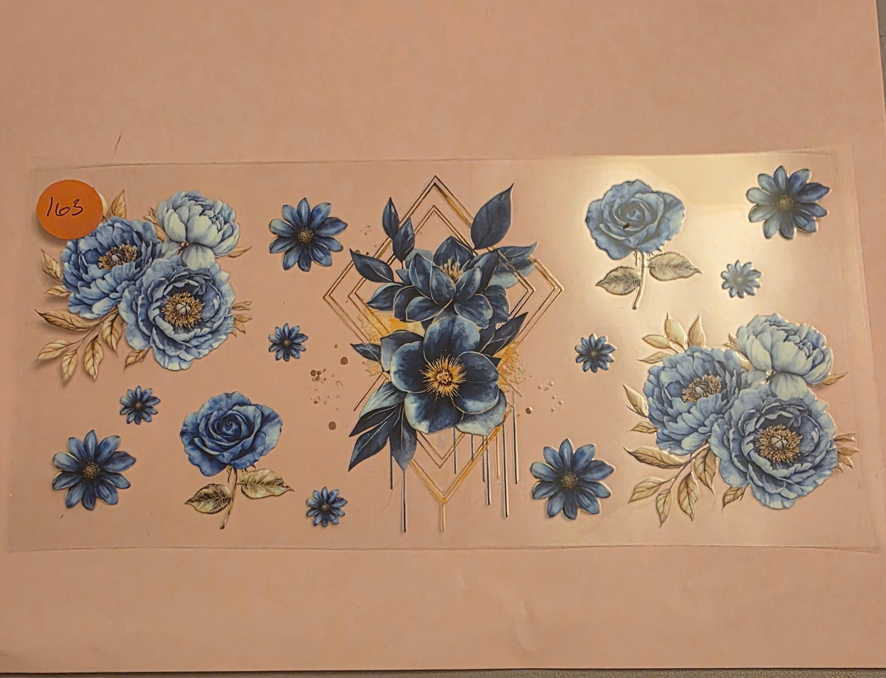 Blue floral#164