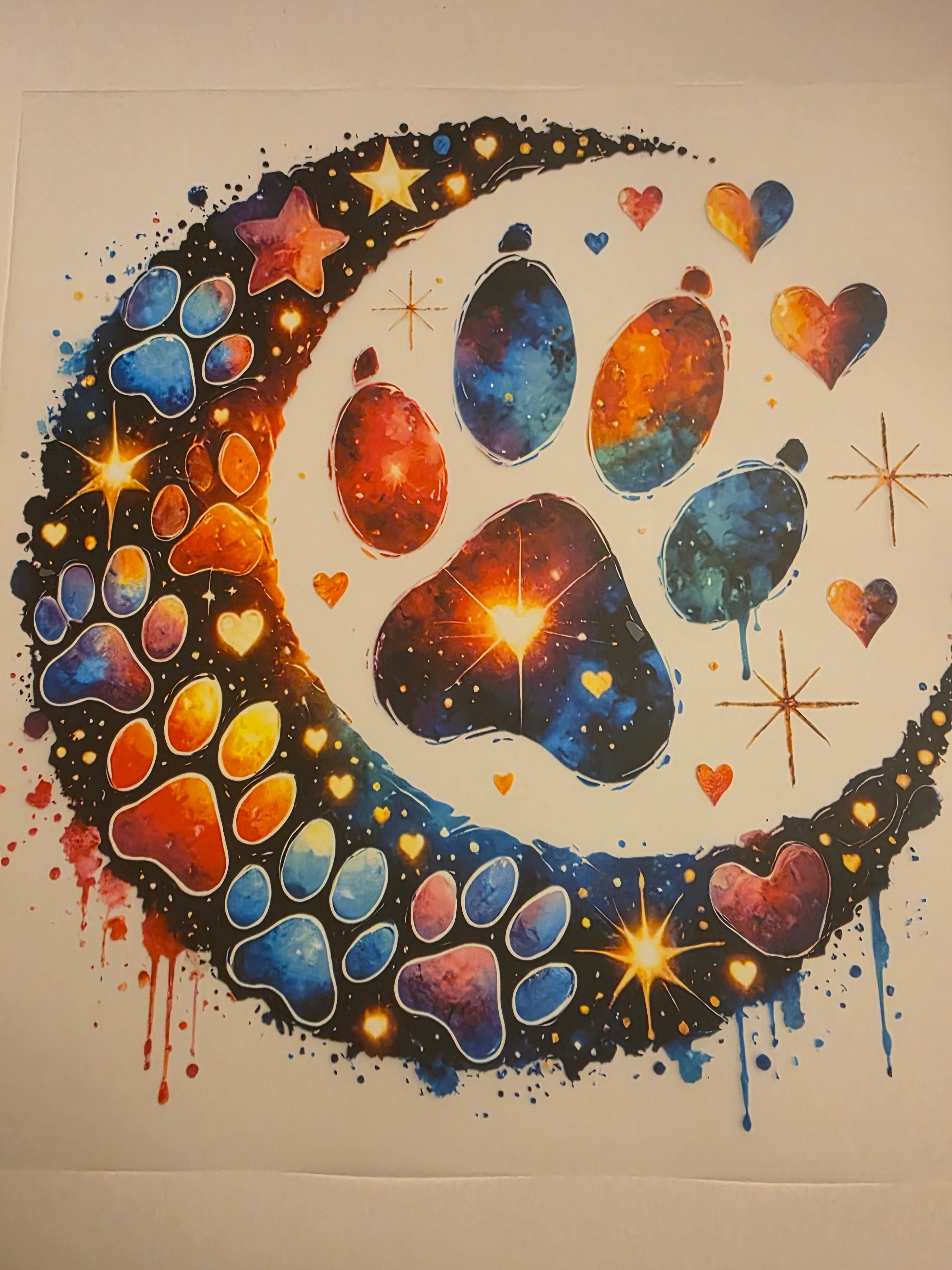 puppy paws moon