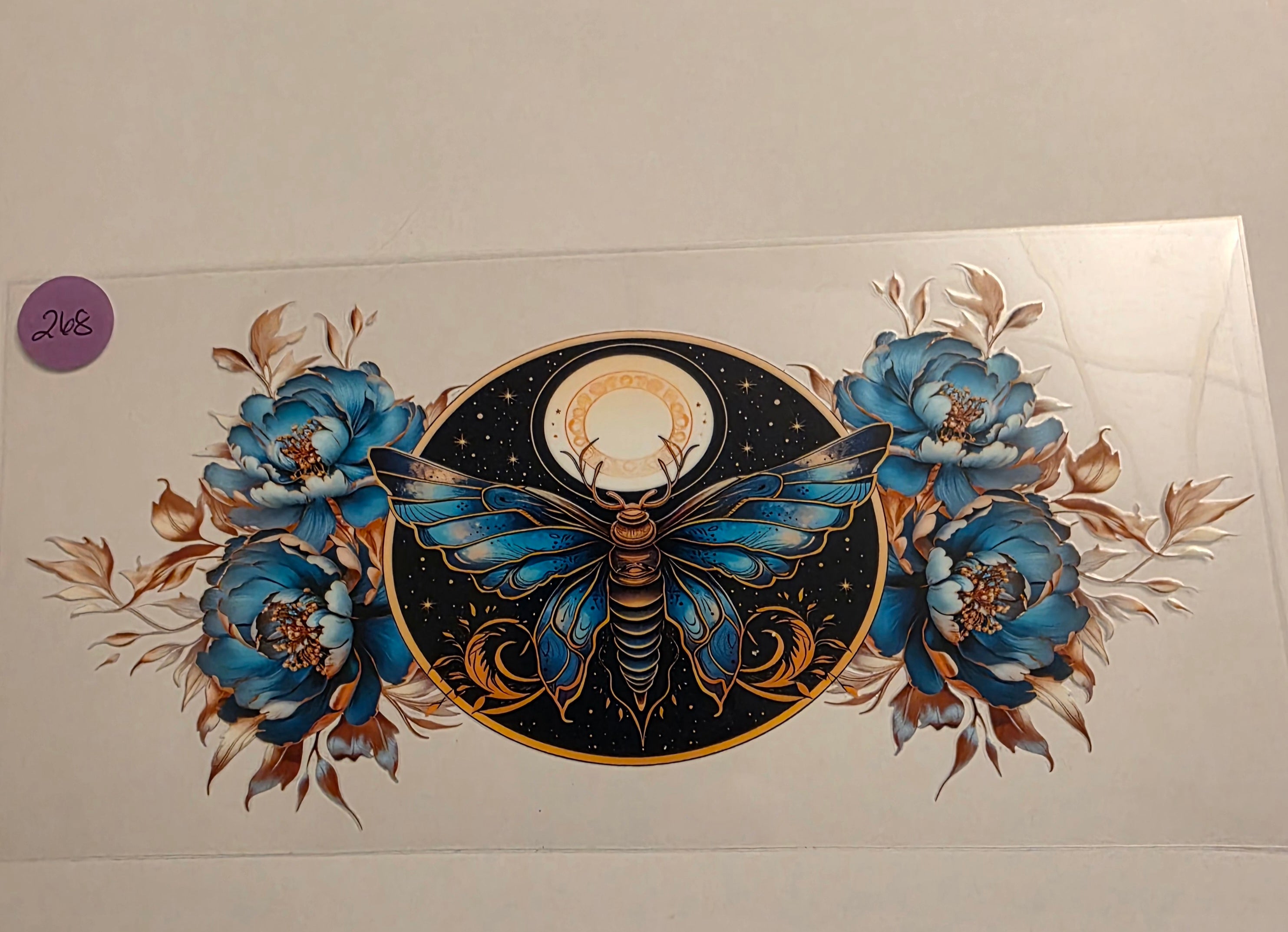 Blue Moth flowers #268
