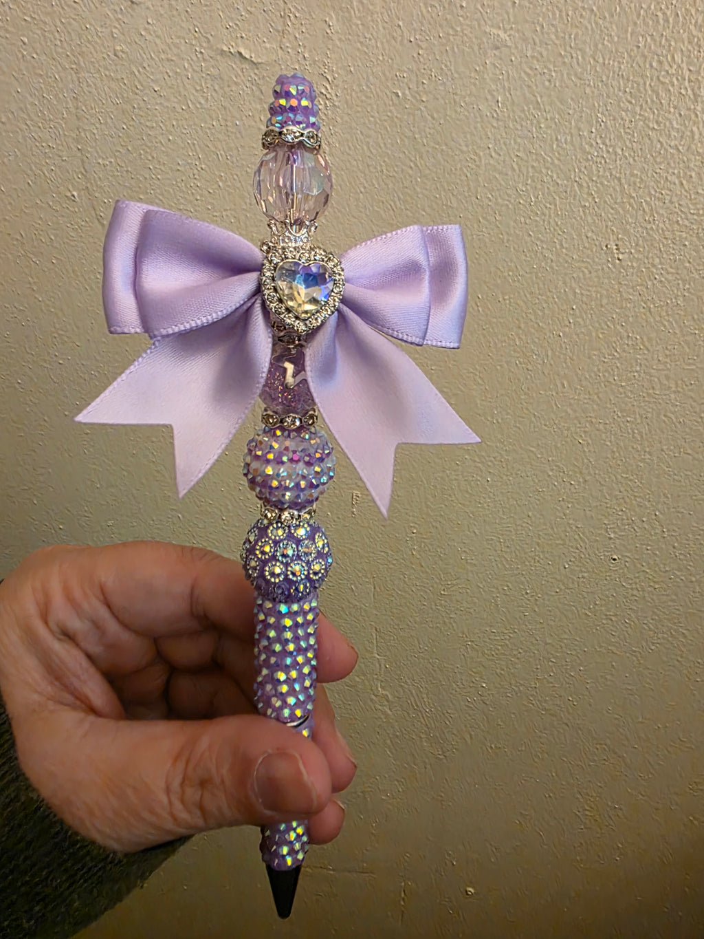 Purple sparkles with bow