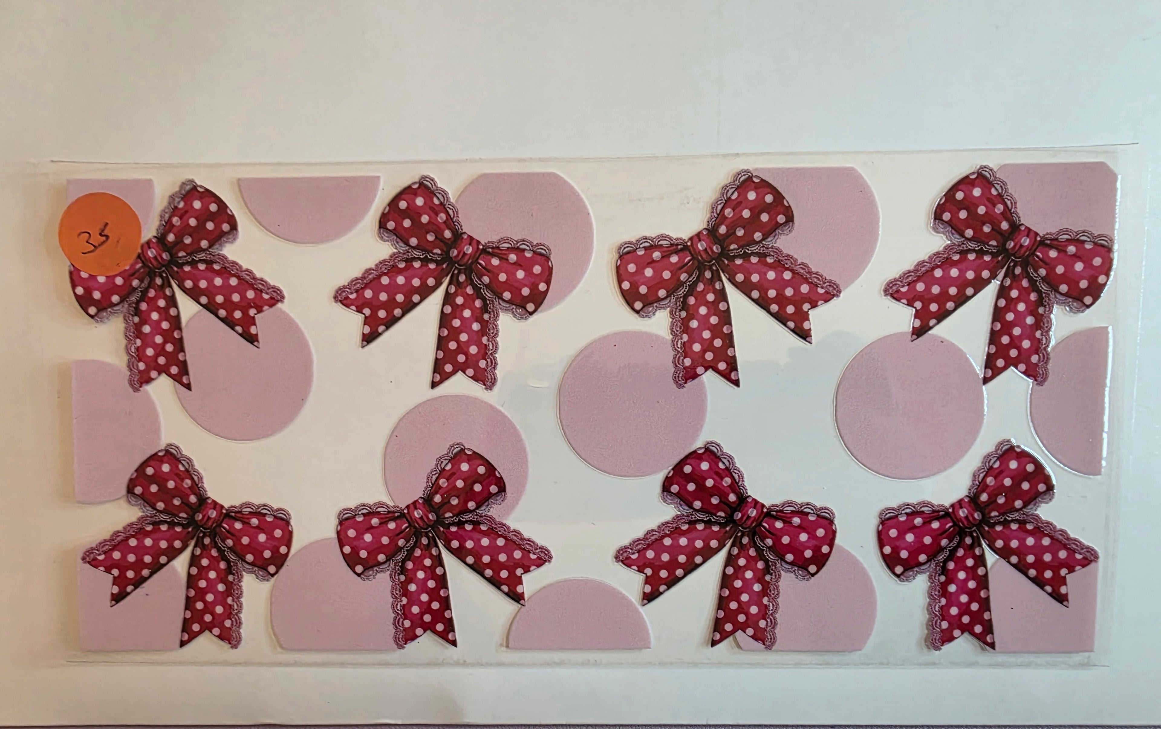 red polkadot bows