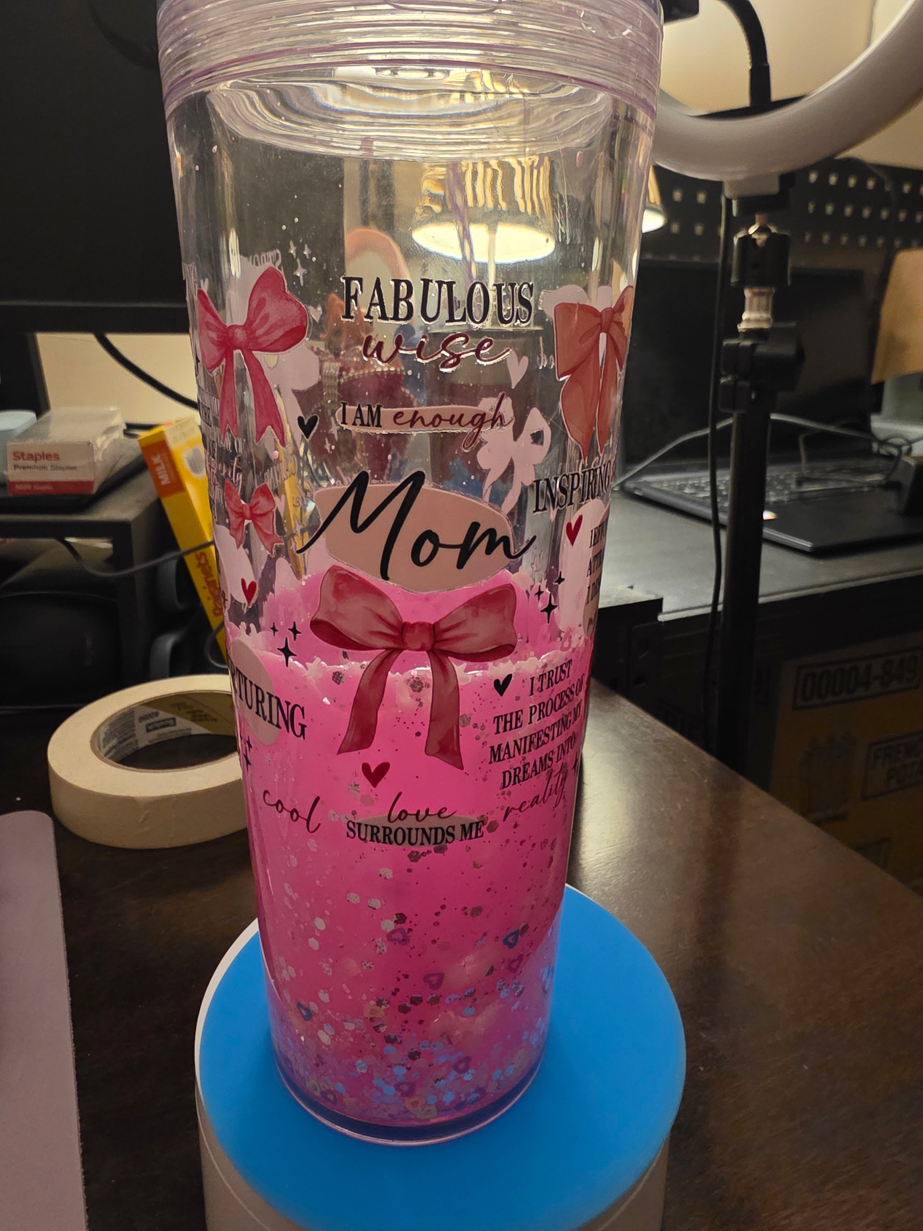 Pink Lava with Glow in the dark feature