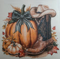Pumpkin with boot