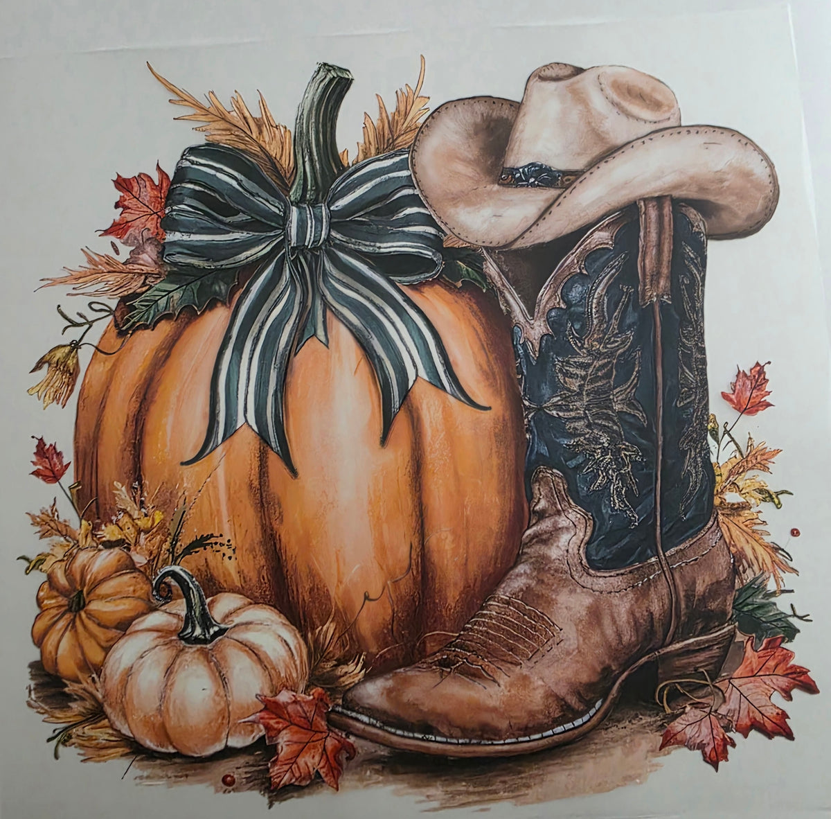Pumpkin with boot