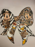 Mickey&friends Animal print bow