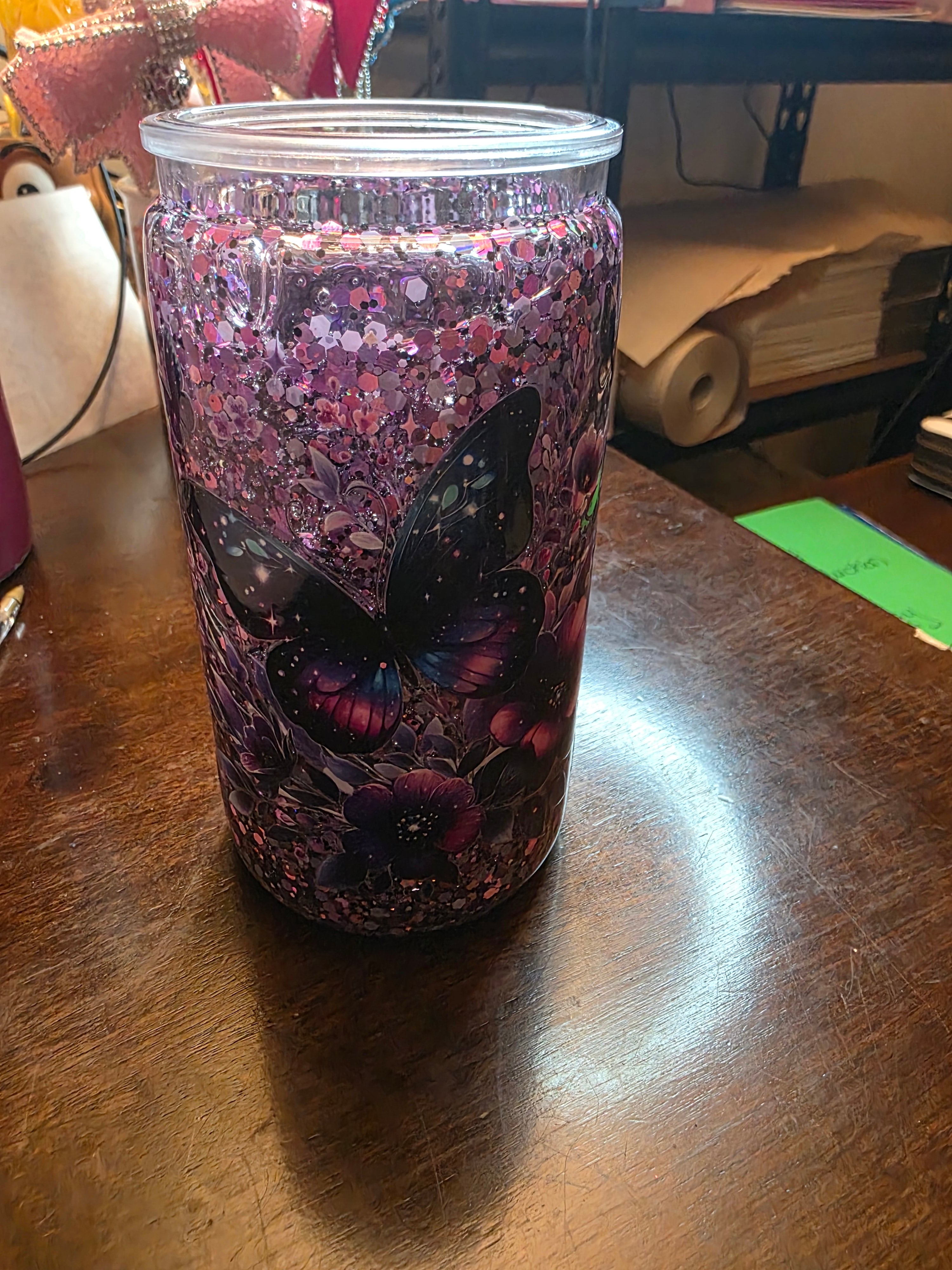 16 Oz butterfly cup
