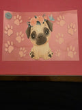 Pug 20-24 Oz cup decal