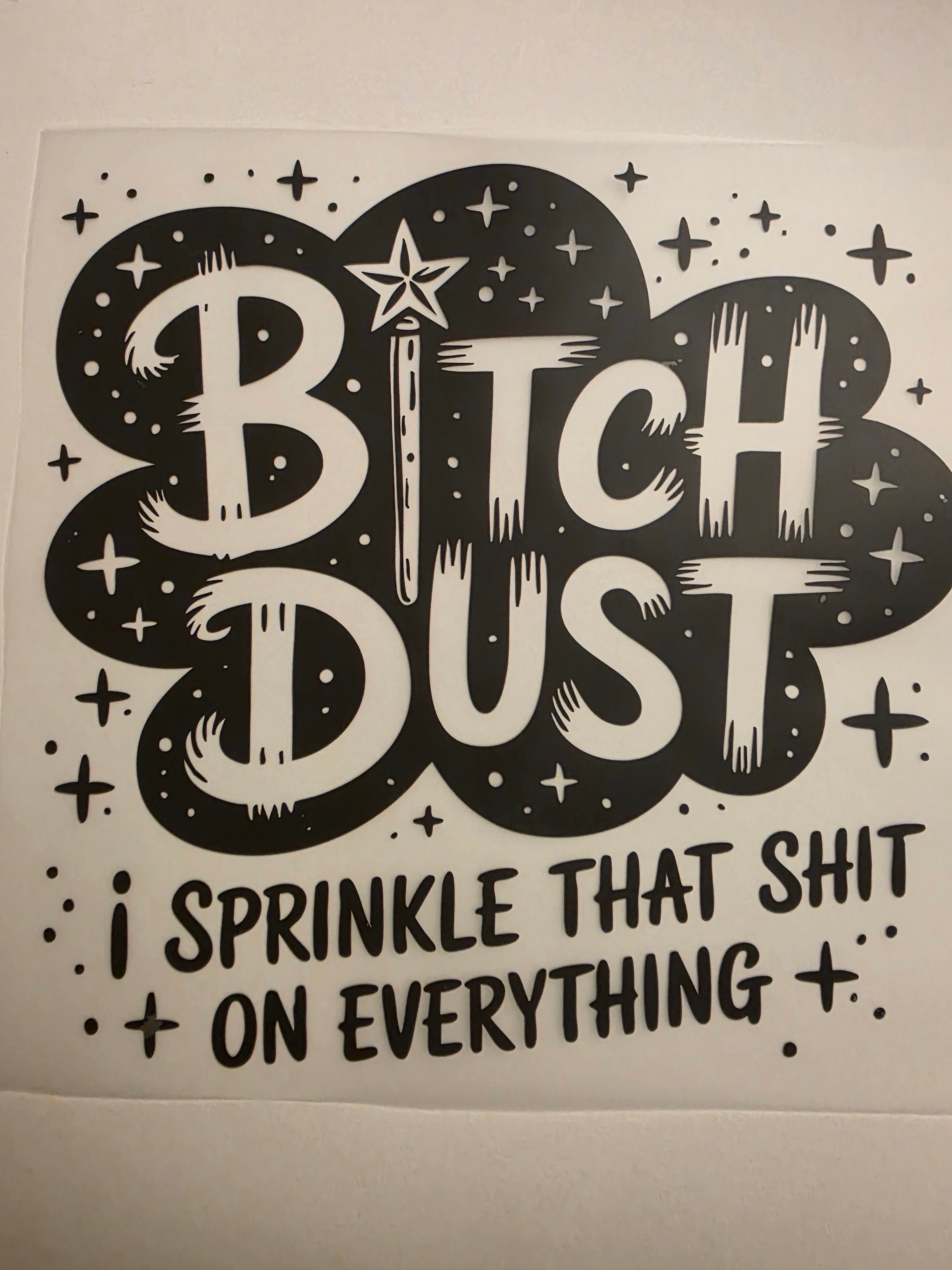 B...Dust T-shirt print