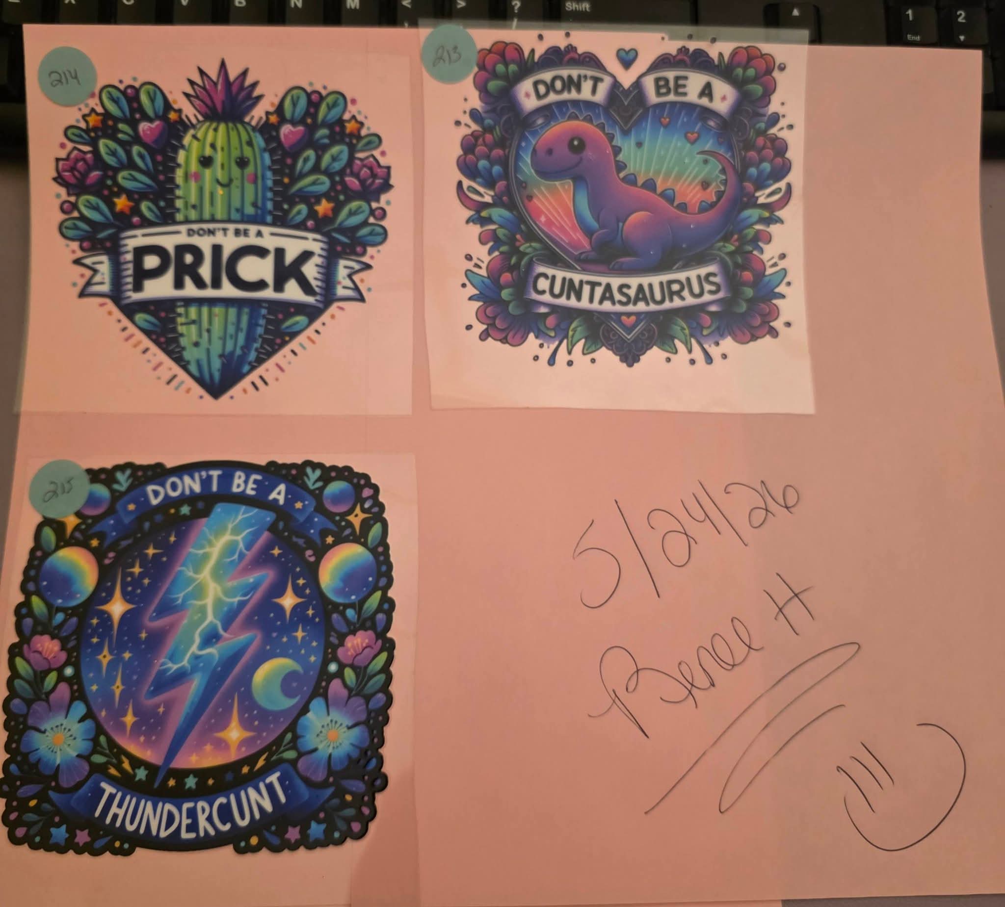 Single Cup decals