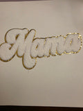 Mama Gold outline Fuzzy