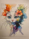 watercolor Cat