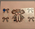cheetah pink bow