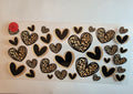 leopard print hearts