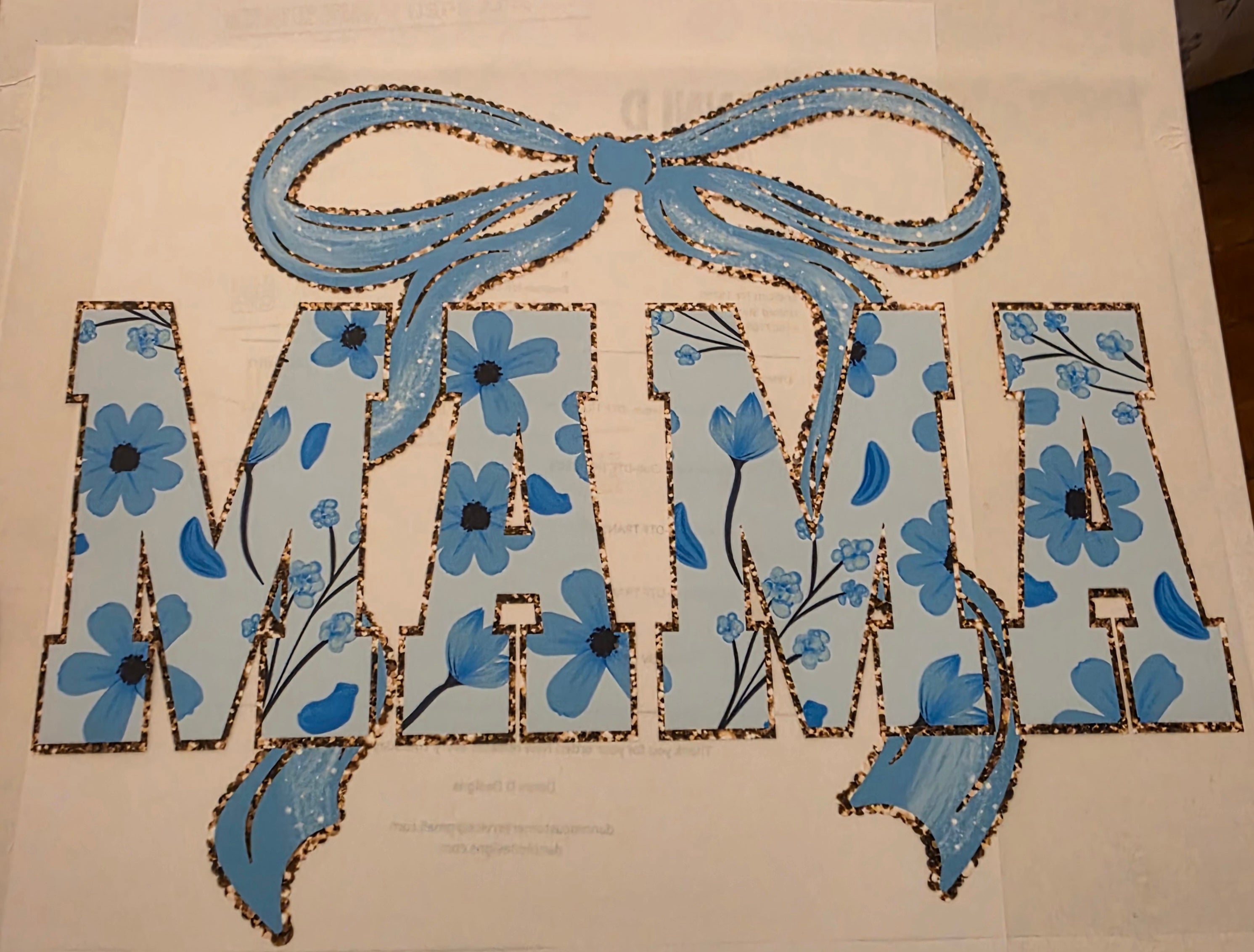 MAMA BLUE BOW