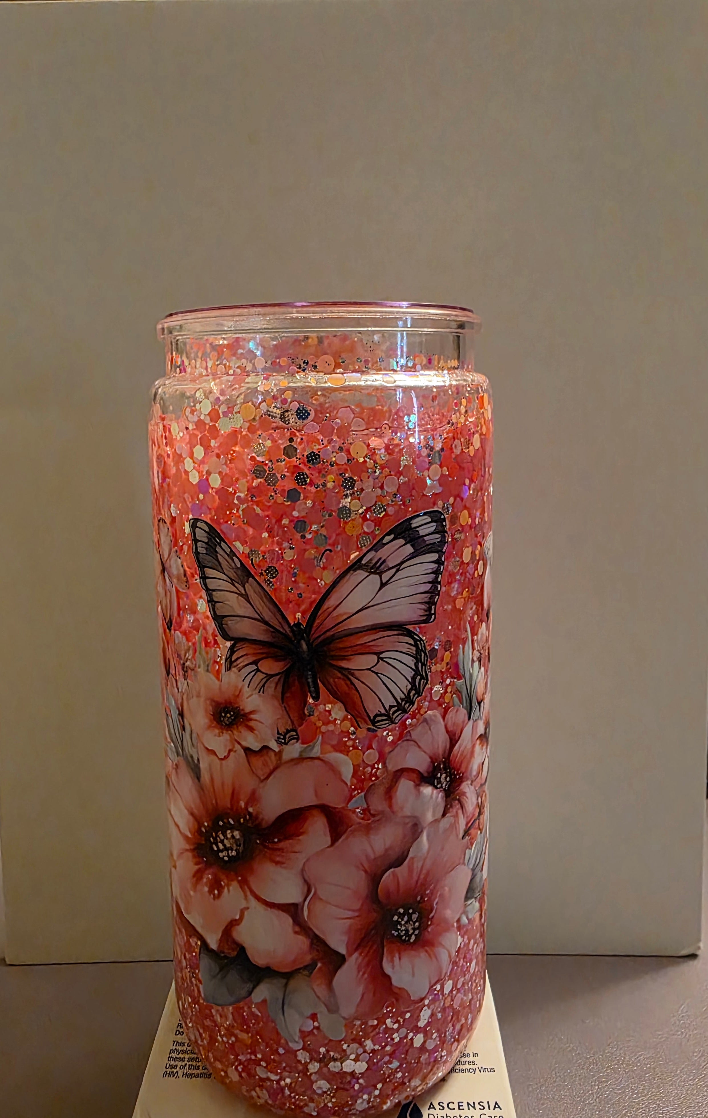 20 Oz Glitter Tumbler